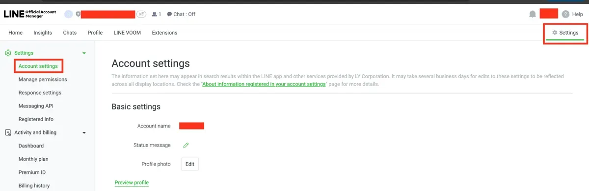 Line Messaging API step 12